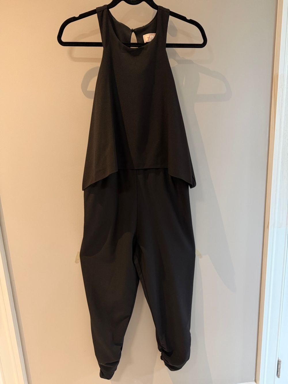 PINK Victoria's Secret Black Sleeveless Jumpsuit